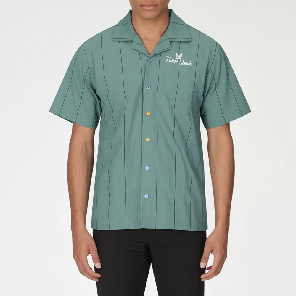 Negative Space New York Empire City Manufacturing Button Up Shirt Mens‎ L
